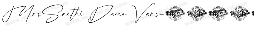 MrsSanthi Demo Vers字体转换
